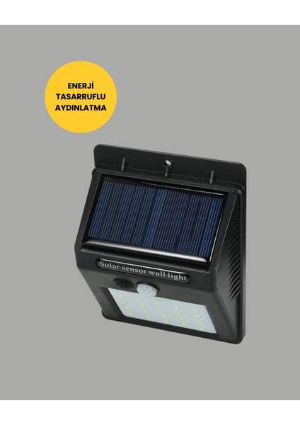 Hareket Sensörlü Güneş Enerjili Dış Mekan LED Lamba 100/144 LED indirimleri