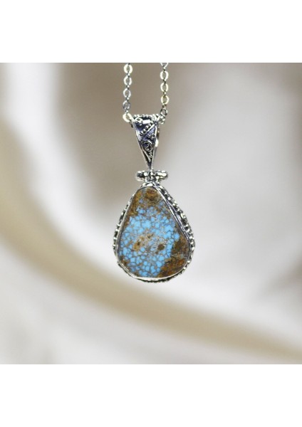 Gümüş Kolye Ucu, Turkuaz Taşı, Şık ve Zarif Takı Parçası, 4 gr fiyatları