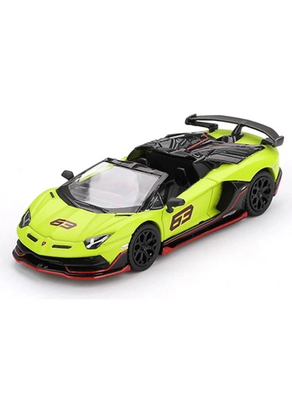 Bfs Mini Gt 1/64 Lamborghini Aventador Svj 63 Roadster Verde Shock - Blister Paket