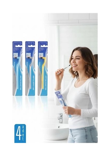 Bfs 4 Lü Diş Taşı Temizleyici Diş Beyazlatıcı ve Diş Silgisi Aile Paketi