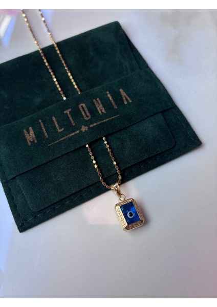 925S Gümüş Kare Nazar Kolye, Pul Zincir, Şık ve Zarif Takı modelleri