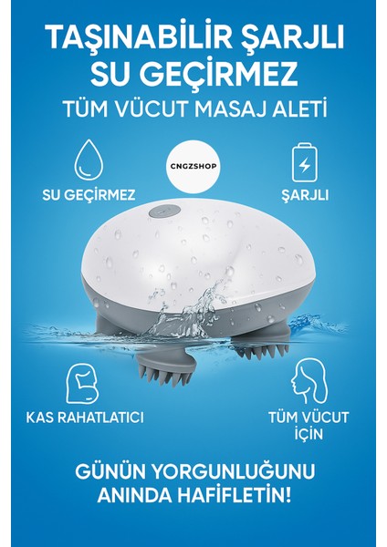 Su Geçirmez Taşınabilir Tüm Vücut Masaj Aleti, Kafa, Bel, Boyun, Sırt ve Ayak Için fiyatları