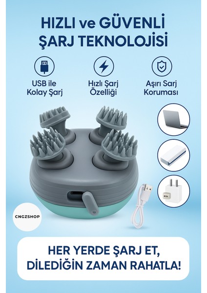 Su Geçirmez Taşınabilir Tüm Vücut Masaj Aleti, Kafa, Bel, Boyun, Sırt ve Ayak Için