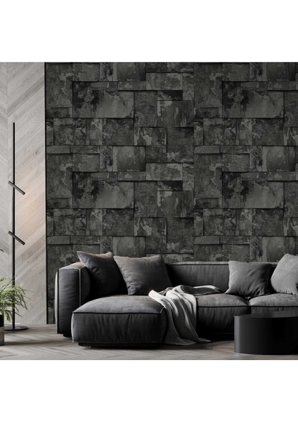 Şık Gri Duvar Kağıdı, Modern ve Zarif Tasarım, 23106-5