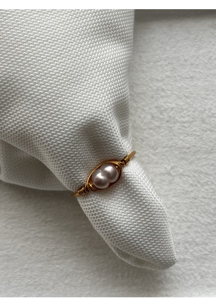 Mor Inci Ayarlanabilir Doğal Taş Yüzük, Altın Renk, Şık ve Zarif Takı