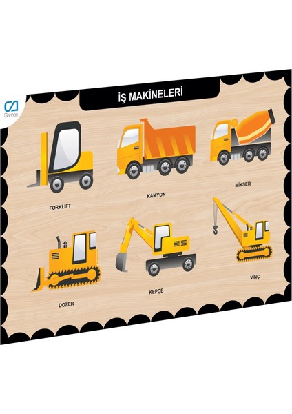 Bfs CAAHS-3209 Ca Games Ahşap Iş Makineleri Bul-Tak