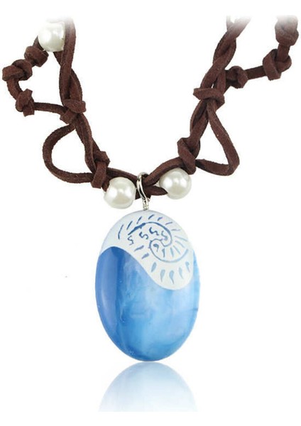 Mavi Taş Görünümlü Şık Kadın Kolye, Zarif Takı Aksesuar, Özel Tasarım