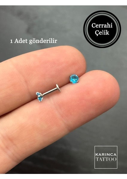 Renkli Taşlı Kıkırdak ve Kulak Piercing Seti, Şık ve Parlak Tasarım Seçenekleriyle fırsatları