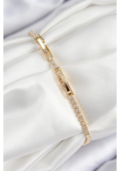 Bfs Pirinç Zirkon Taşlı Çiçek Model Gold Renk Kadın Bileklik fiyatları