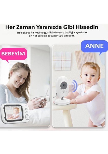 Gece Görüşlü Bebek Odası Kamera Sıcaklık Uyarısı Izleme Ekranı fiyatları