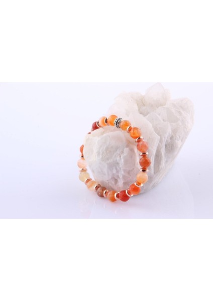 Çok Renkli Akik Hematit Doğal Taş Fasetli Bileklik 8 Mm, Şık ve Enerji Dolu Takı fiyatları