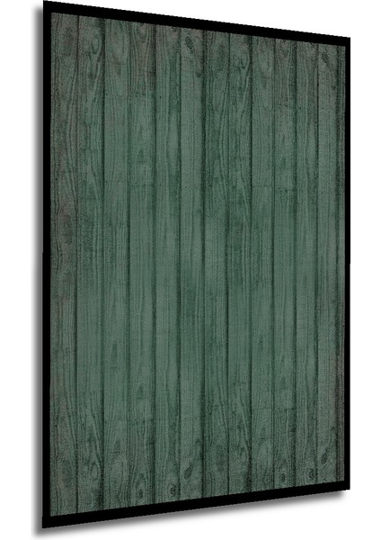 Modern Yeşil Çit Duvar Tablosu, Ahşap Dikdörtgen Tasarım, Şık ve Dekoratif Seçenek