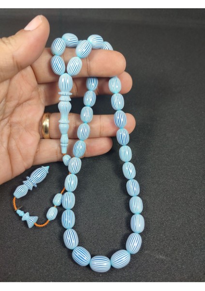 Nadir Malzeme Iri Boy Çizgili Mavi Dalgıç Usta Eseri, Sertifikalı indirimleri