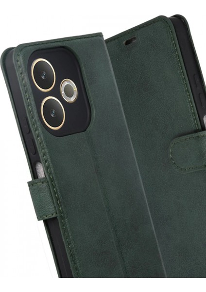 Oppo A5 Pro 4g Trend S Plus Kapaklı Kılıf - Yeşil modelleri