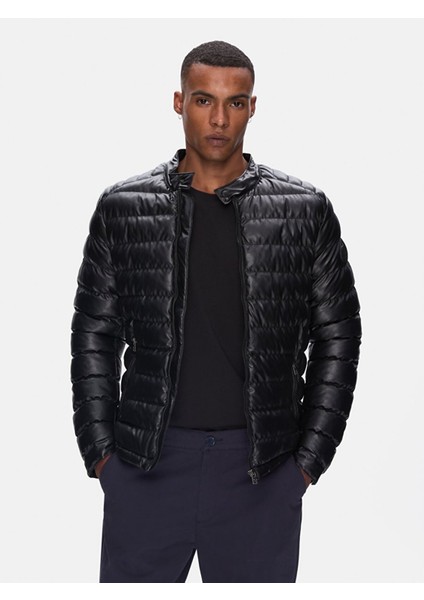 Uzun Kollu Basıc Şişme Siyah Mont fiyatları