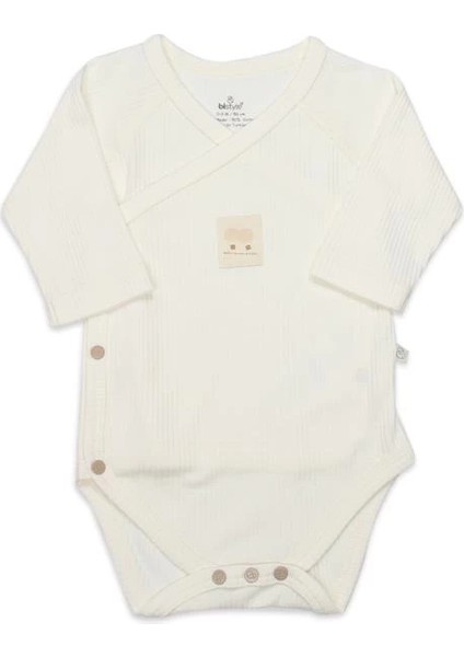 Bfs Bistyle Organic Modal Flying Balloons Kruvaze Uzun Kol Body BS17121 Ekru