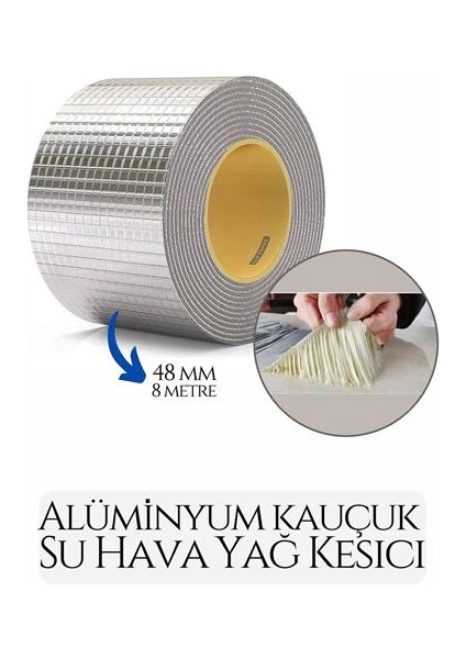 Bfs 48 mm Su Hava Yağ Kesici Izolasyon Bandı 8 Metre