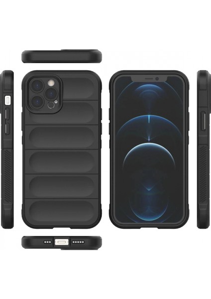 iPhone 12 Pro Kılıf Optimum Silikon - Siyah modelleri