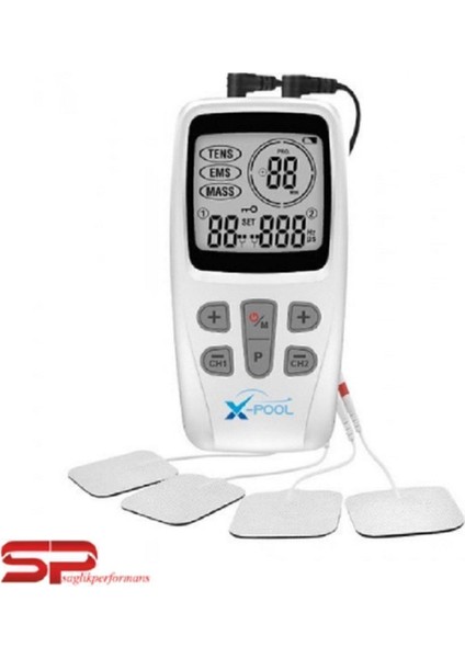Ems Tens Masaj Cihazı ve 8'li Yedek Elektrodlar, Rahatlatıcı ve Güçlü Masaj Deneyimi