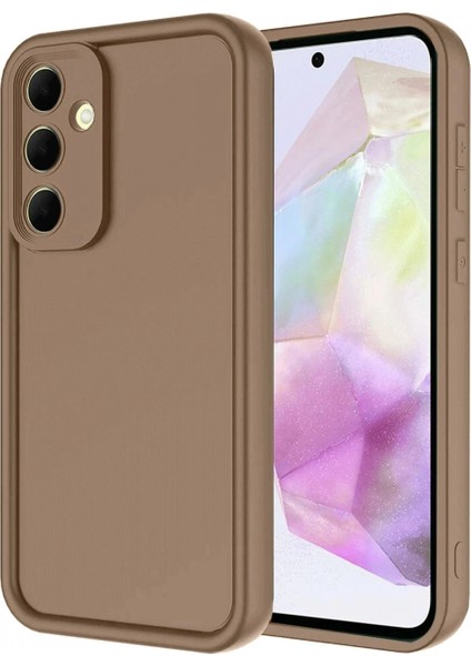 Samsung Galaxy A17 5g Viera Silikon - Kahverengi