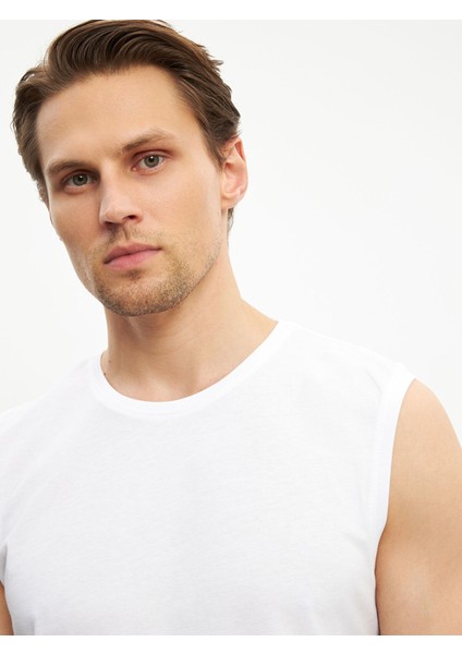 Yeni Sezon Bisiklet Yaka Kolsuz Pamuklu Erkek Atlet