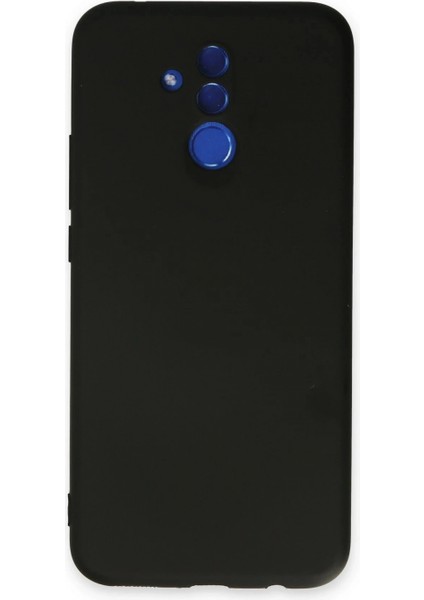 Huawei Mate 20 Lite Kılıf Nano Içi Kadife Silikon - Siyah