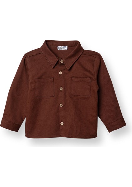 Erkek Bebek Woodland Boy 2 Gömlek Gabardin Uzun Kol