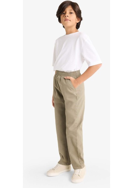 Erkek Çocuk Beli Lastikli Gabardin Pantolon G3642A825AU