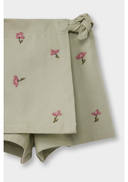 Kız Bebek Çiçekli Gabardin Şort Etek G3495A525AU fiyatları