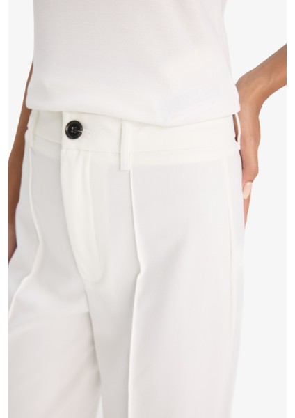 Straight Fit Yüksek Bel Düz Paça Pantolon F7188AX25SM