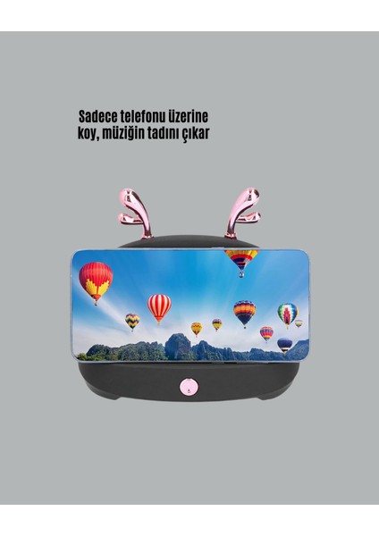 Kablosuz Indüksiyonlu Telefon Tutucu & Hoparlör - Net Ses, Kolay Kullanım fiyatları