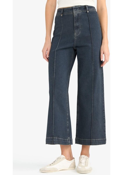 Culotte Yüksek Bel Uzun Jean Yıkamalı Pantolon F5537AX25AU fırsatları