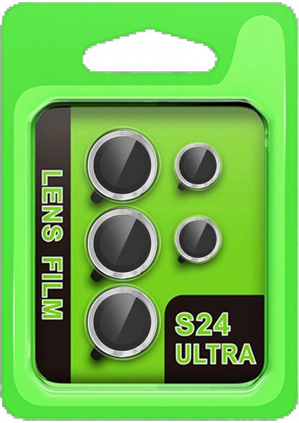 Samsung Galaxy S24 Ultra Raze Metal Kamera Lens - Gümüş