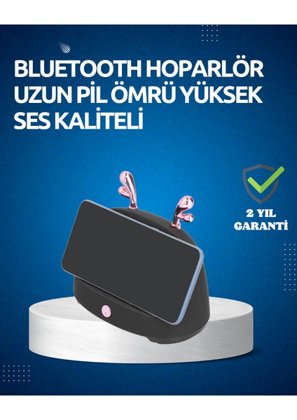 Akıllı Kablosuz Telefon Tutucu ve Stereo Hoparlör - Kolay Kullanım ve Yüksek Ses Kalitesi
