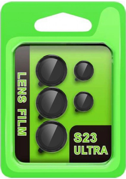 Samsung Galaxy S23 Ultra Raze Metal Kamera Lens - Siyah