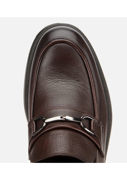 02AYH314000A480 ERKEK Deri Kahverengi Tokalı Günlük Loafer indirimleri