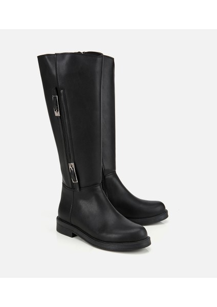 01CIH315140A100 KADIN Siyah Tokalı Düz Çizme fiyatları