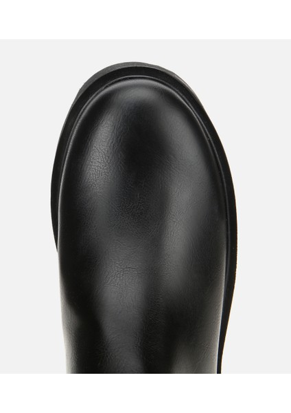 01CIH315180A100 KADIN Siyah Streç Kalın Tabanlı Düz Çizme indirimleri