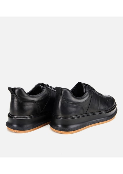 02AYH314150A100 ERKEK Deri Siyah Yumuşak Dokulu Günlük Ayakkabı fırsatları