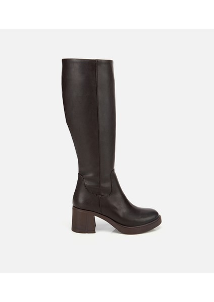 01CIH315220A480 KADIN Kahverengi Yüksek Topuklu Çizme