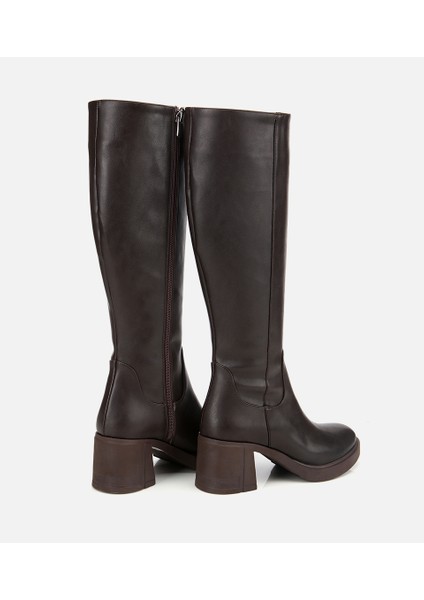 01CIH315220A480 KADIN Kahverengi Yüksek Topuklu Çizme fırsatları