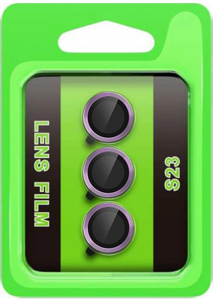 Samsung Galaxy S23 Raze Metal Kamera Lens - Mor