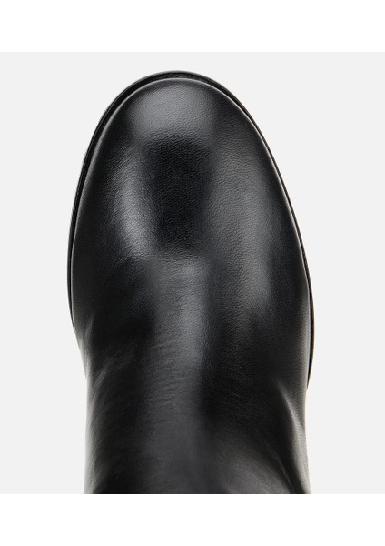 01CIH316620A100 KADIN Deri Siyah Kırışık Ince Topuklu Çizme indirimleri