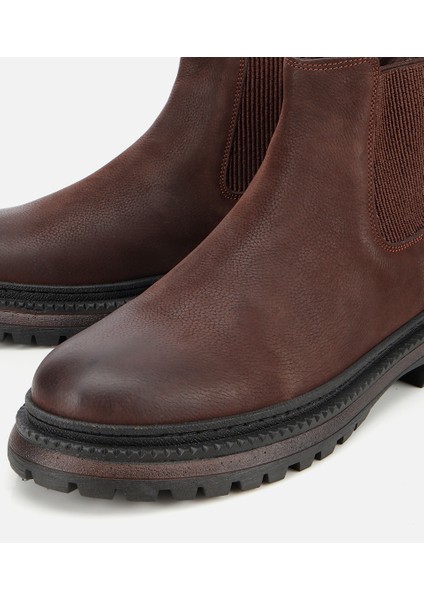 02BOH314200A480 ERKEK Nubuk Deri Kahverengi Lastik Detaylı Chelsea Bot modelleri