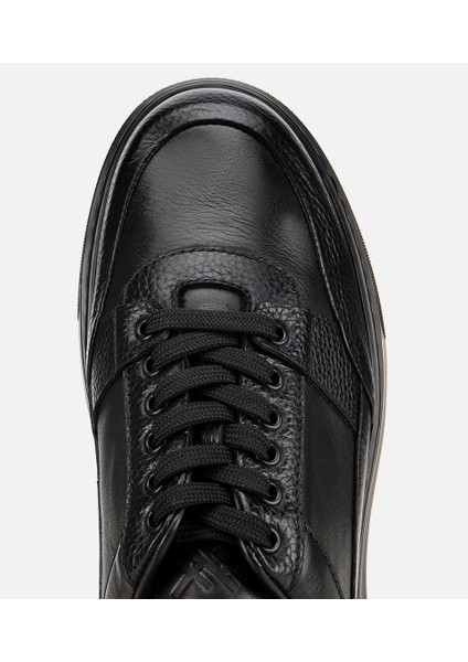 02AYH314130A100 ERKEK Deri Siyah Esnek Tabanlı Comfort Spor Ayakkabı indirimleri