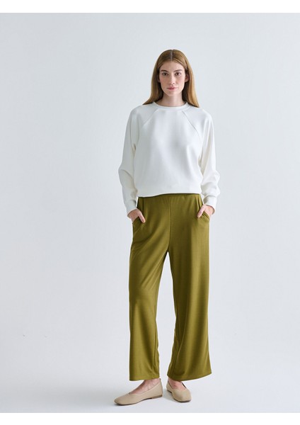 Yeni Sezon Beli Lastikli Kadın Pantolon