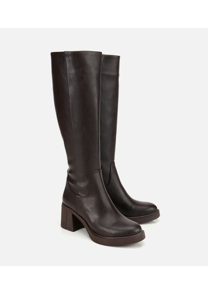 01CIH315220A480 KADIN Kahverengi Yüksek Topuklu Çizme fiyatları