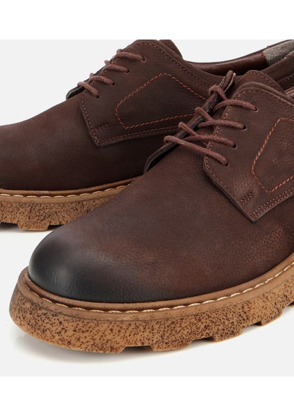 02AYH313950A480 ERKEK Nubuk Deri Kahverengi Termo Taban Günlük Ayakkabı modelleri