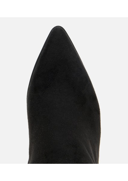 01CIH315200A100 KADIN Süet Siyah Tokalı Ince Topuklu Bot indirimleri