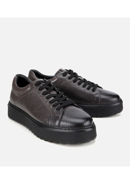 02AYH314110A250 ERKEK Deri Gri Kalın Tabanlı Spor Ayakkabı fiyatları